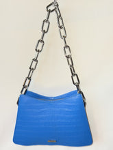 Load and play video in Gallery viewer, *Syreni Leather Shoulder Bag COBALT BLU/SIL
