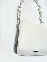 Load image into Gallery viewer, Ducissa Leather Shoulder Bag ICE WHITE/WHITE
