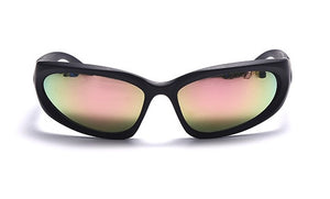 Juno Oversized Cat Eye Sunglasses Onyx/pink prism