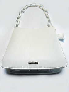 Ducissa Leather Shoulder Bag ICE WHITE/WHITE
