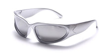 Load image into Gallery viewer, Juno Oversized Cat Eye Sunglasses Adamantium /SIL
