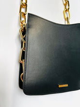 Load image into Gallery viewer, *Ducissa Leather Shoulder Bag NERO/GOLD

